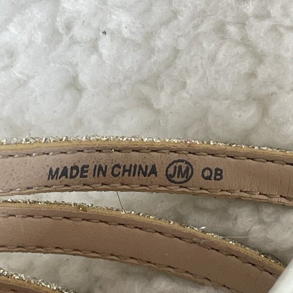 Nina Sandals Womens Sz 9 Gerri Slingback Silver Rhinestones 2.5 Inch Heels - Picture 8 of 10